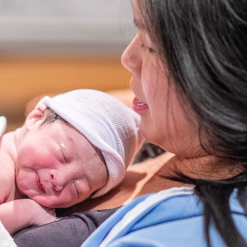 newborn and mother