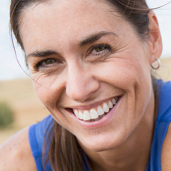 smiling woman's face