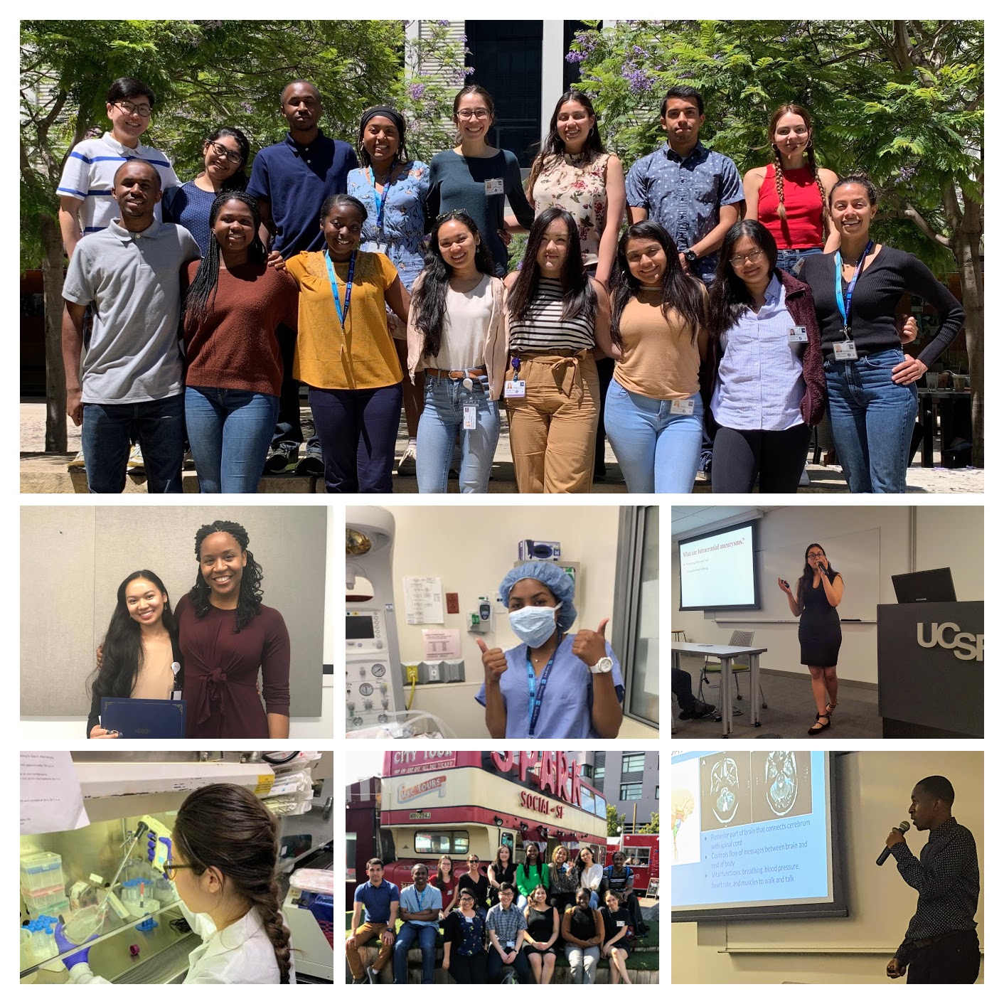 Photos of the 2019 URI Intern Cohort