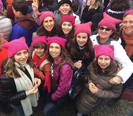 Lori Freedman and friends at Women's March DC